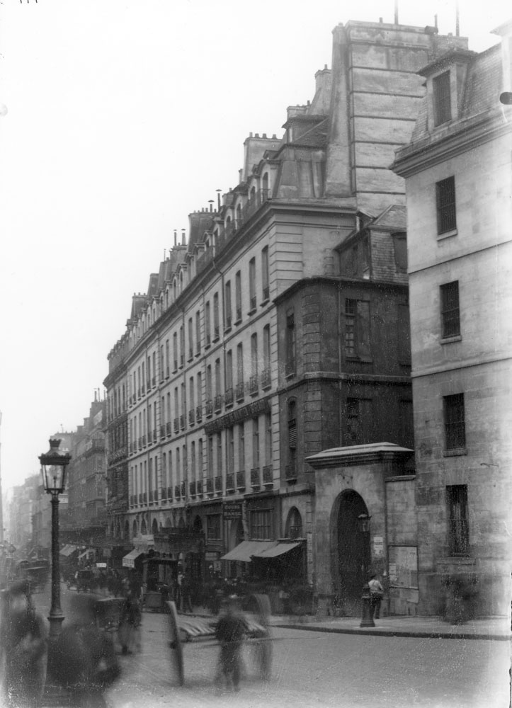 Prison Saint-Lazare, façade, looking south, rue Saint-Denis